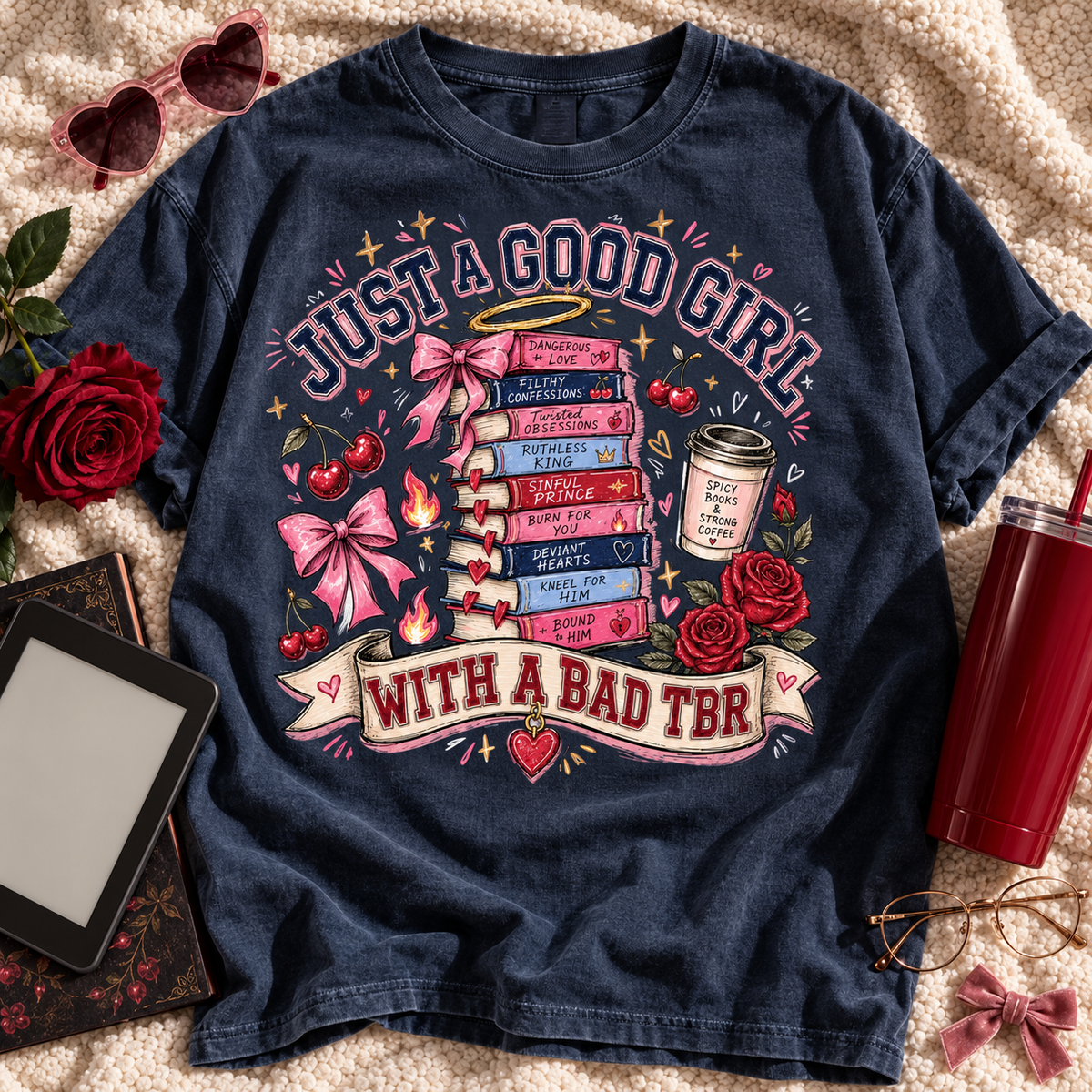 Good Girl Reading List PNG | Coquette BookTok Digital Download
