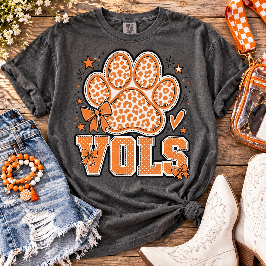 Vols Paw with Bows PNG