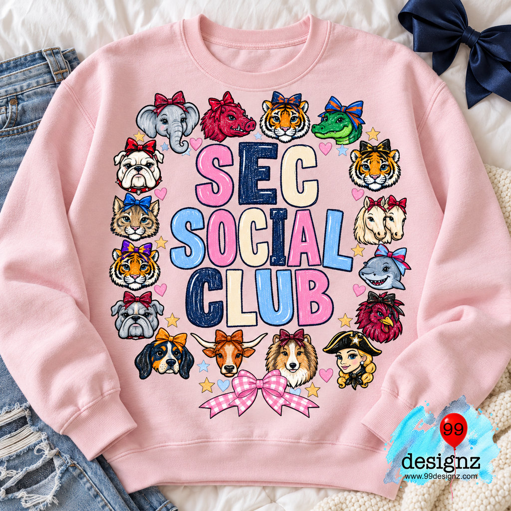 SEC Social Club Game Day Digital Design | Digital Download
