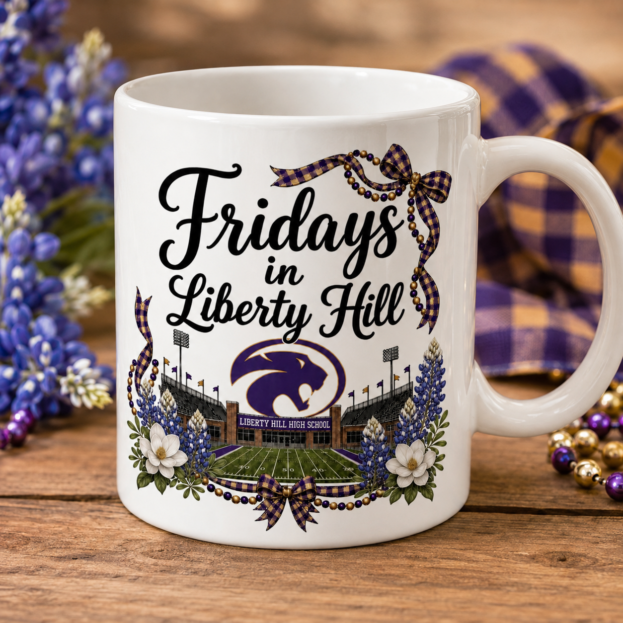 Fridays in Liberty Hill Panthers PNG – Texas High School Football Sublimation Design