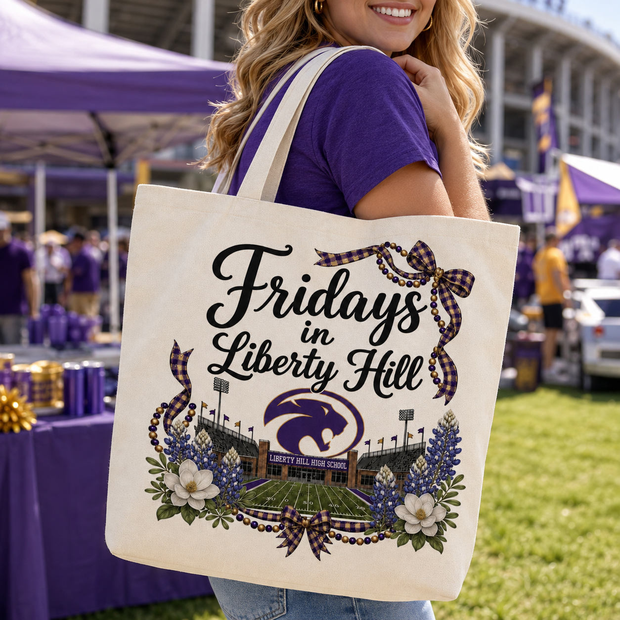 Fridays in Liberty Hill Panthers PNG – Texas High School Football Sublimation Design