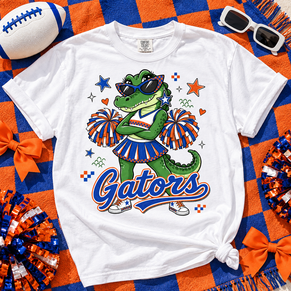 Gator Mascot PNG | Game-Day Sublimation & DTG Digital Download