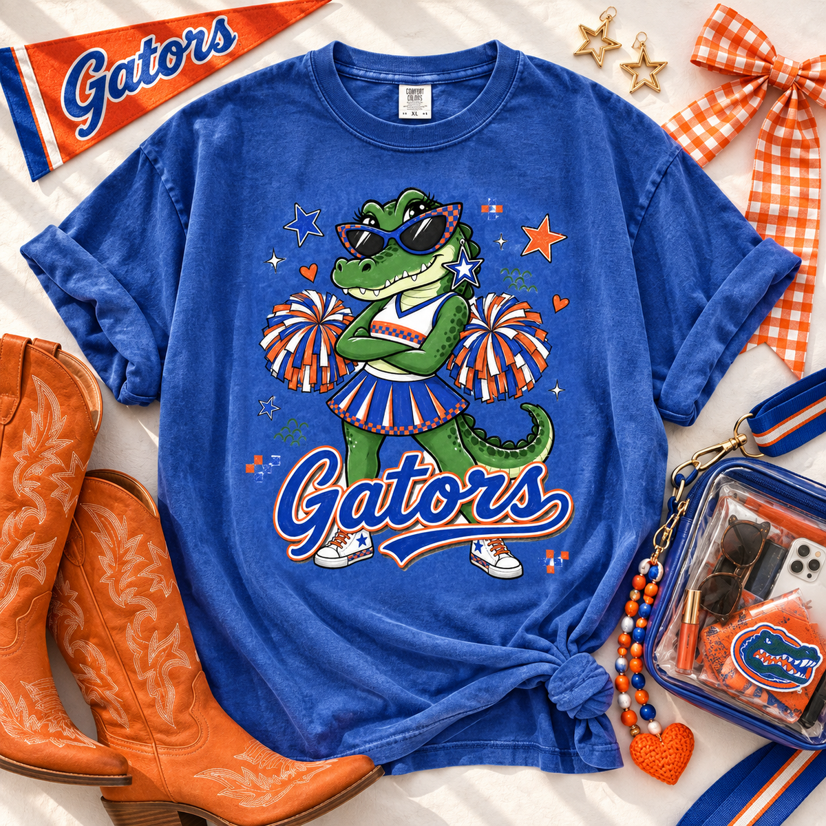 Gator Mascot PNG | Game-Day Sublimation & DTG Digital Download