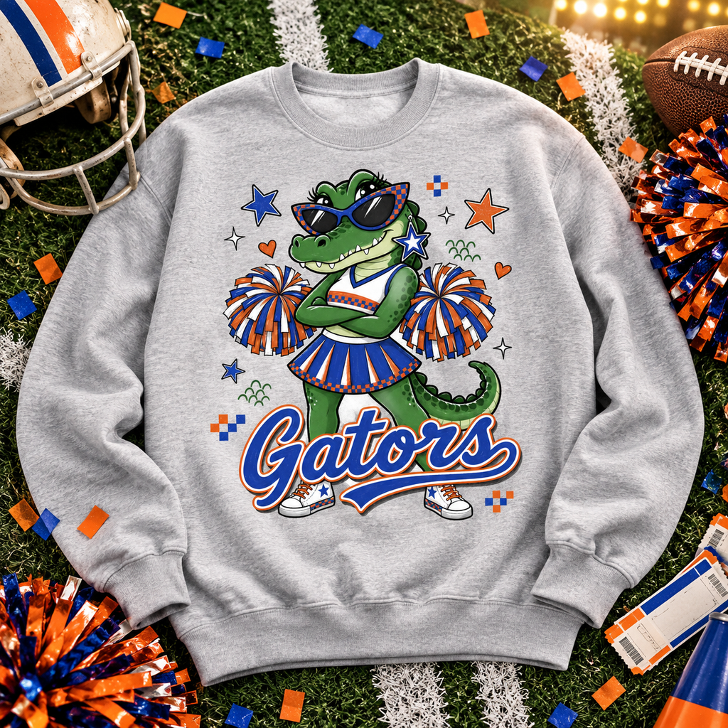 Gator Mascot PNG | Game-Day Sublimation & DTG Digital Download