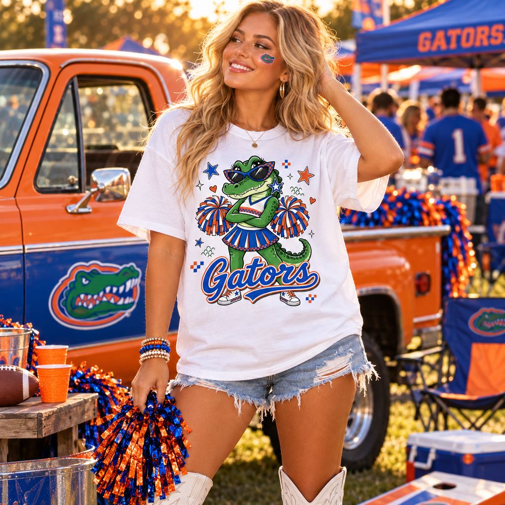 Gator Mascot PNG | Game-Day Sublimation & DTG Digital Download