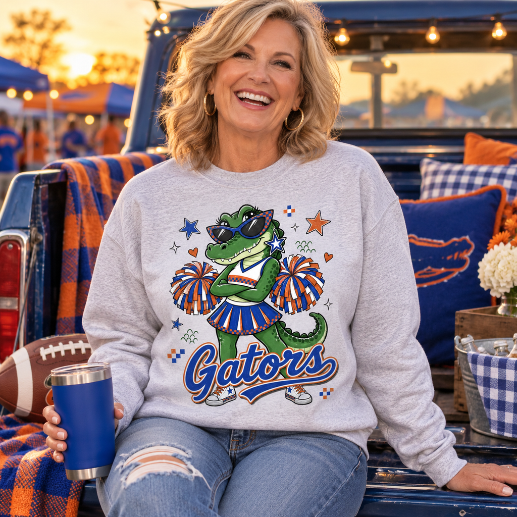 Gator Mascot PNG | Game-Day Sublimation & DTG Digital Download