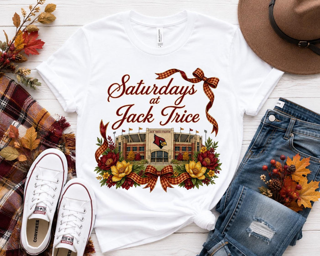 Saturdays at Jack Trice Stadium PNG, Iowa State Football Game Day Design (Digital Download)