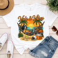 Vols & Vibes Beach Dog PNG, Tennessee Football Fan Summer Shirt Design (Digital Download)