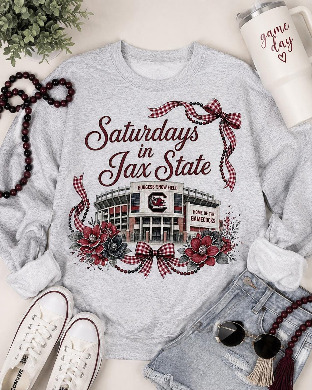 Saturdays in Jax State PNG, Gamecocks Football Stadium Design (Digital Download)