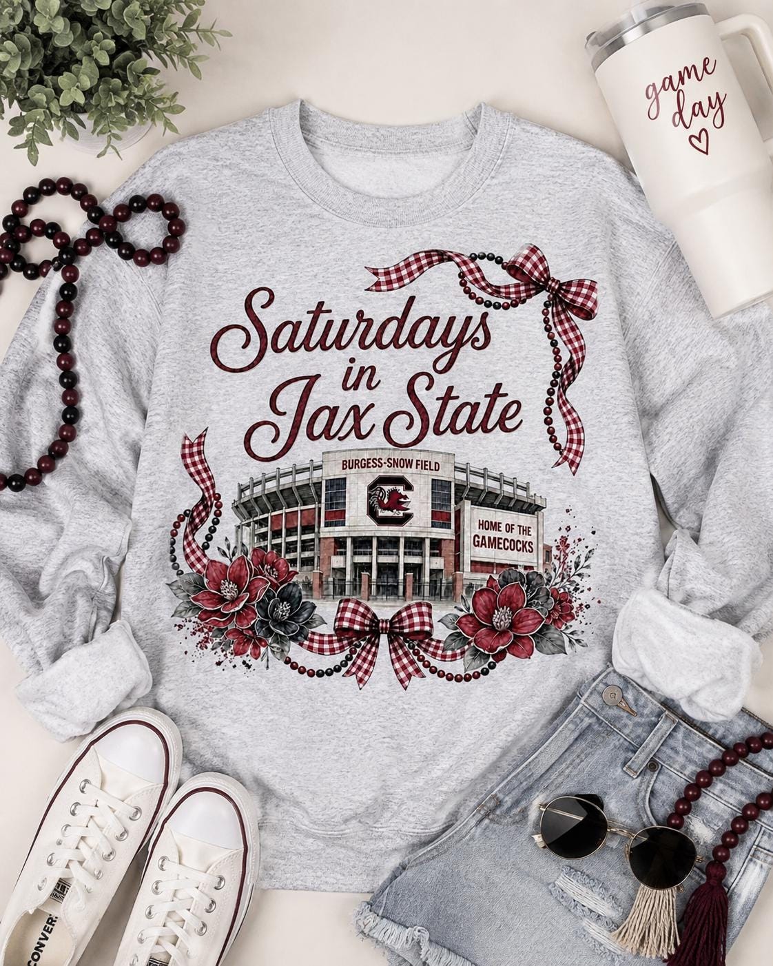 Saturdays in Jax State PNG, Gamecocks Football Stadium Design (Digital Download)
