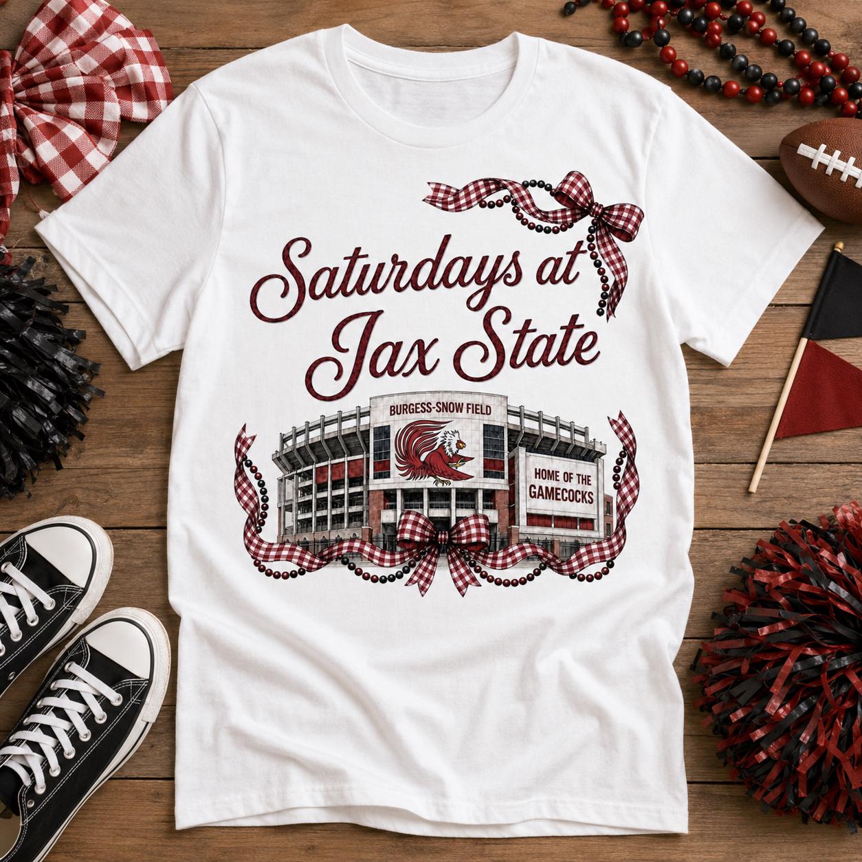 Jax State Gamecocks Football PNG, Burgess Snow Field Design (Digital Download)
