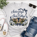 Saturdays at State College PNG – Beaver Stadium Coquette Football Design (Digital Download)
