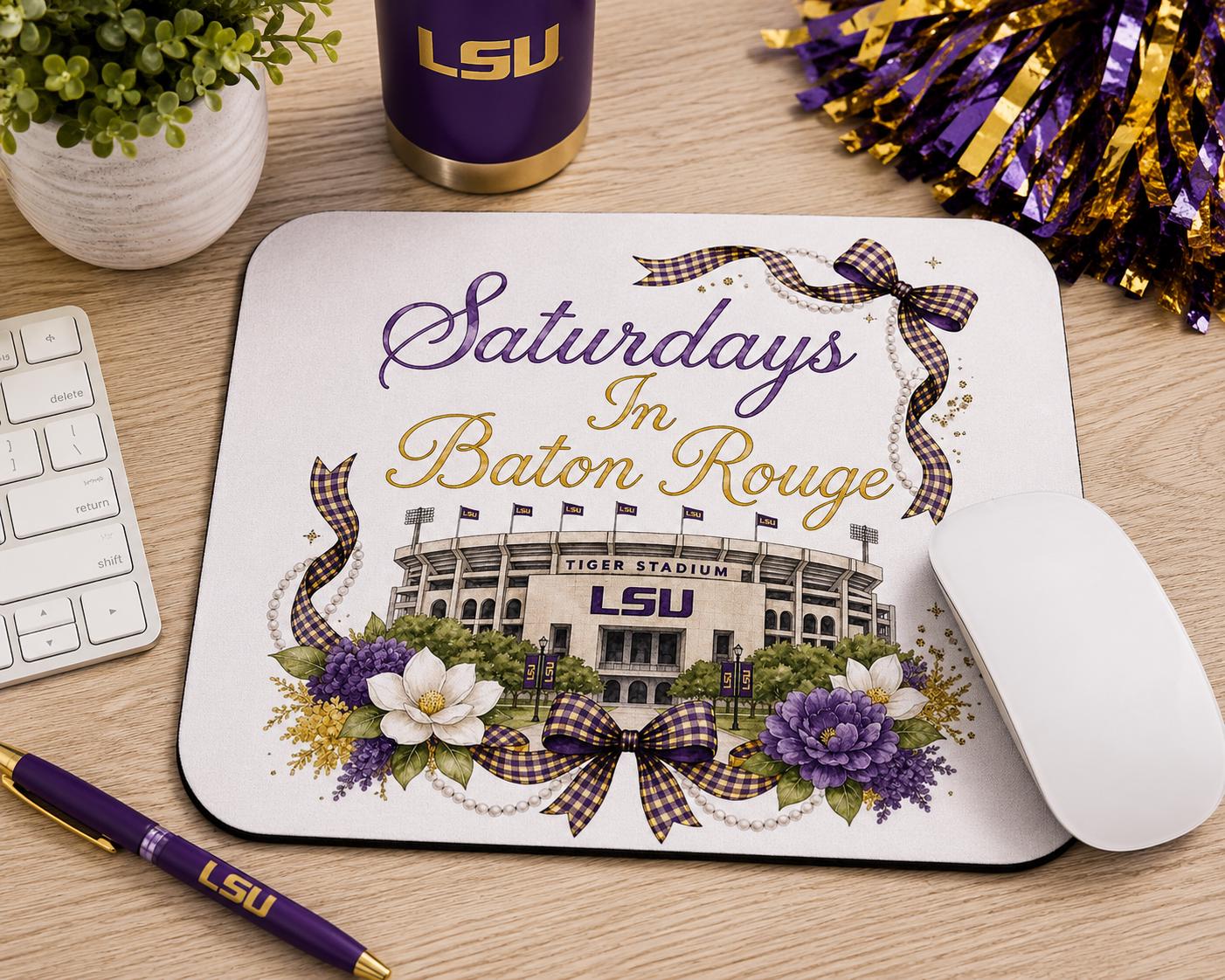 LSU Saturdays Baton Rouge PNG, Tiger Stadium Football Design (Digital Download)