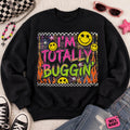 I’m Totally Buggin PNG, 90s Retro Smiley Face Graphic (Digital Download)