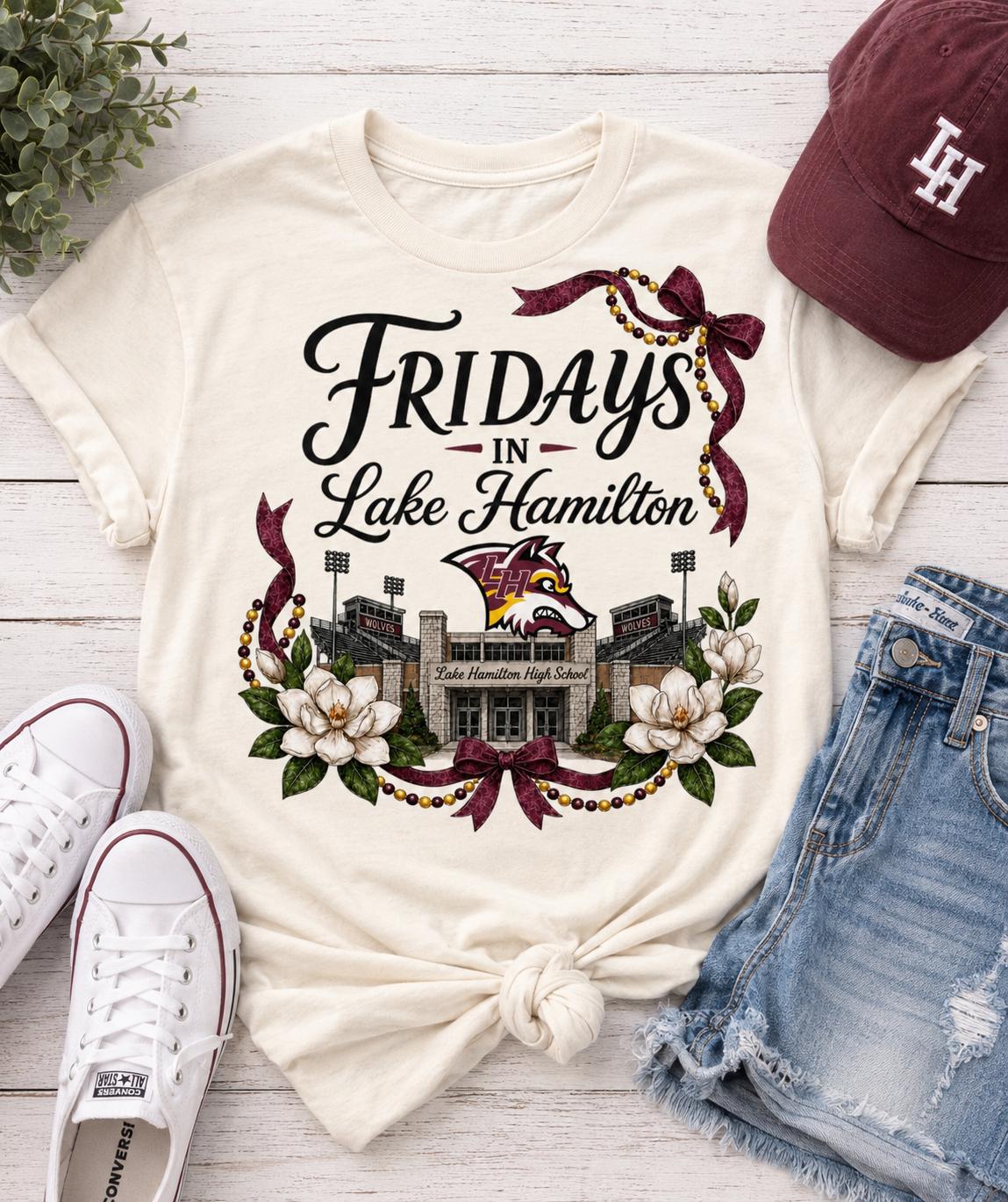 Lake Hamilton Wolves Football PNG, Game Day School Spirit Design (Digital Download)
