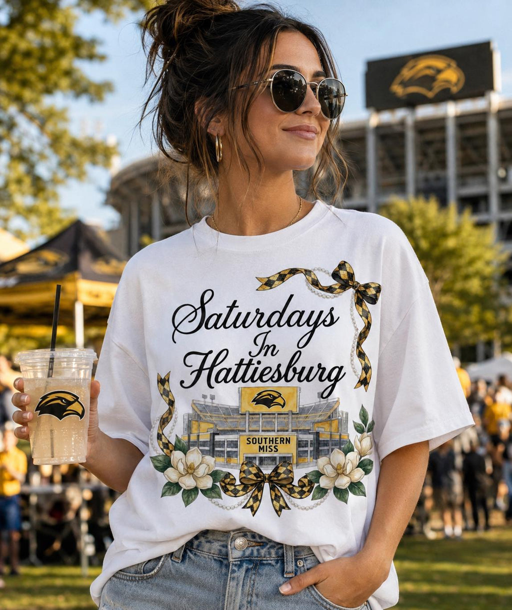 Saturdays in Hattiesburg PNG, Southern Miss Football Game Day Design (Digital Download)