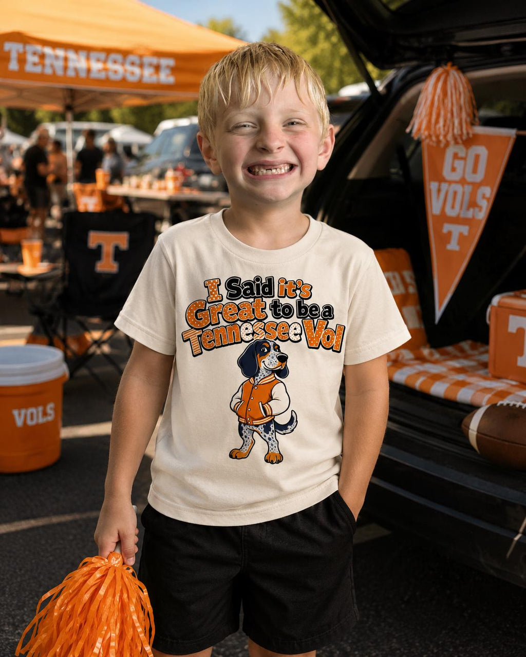 Tennessee Vol Football Dog PNG | Game Day Sublimation Design (Digital Download)