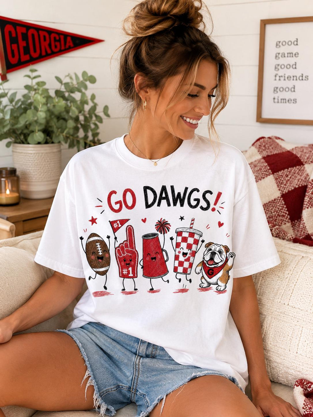 Georgia Bulldogs Game Day PNG | Football Mascot Tailgate Shirt Design (Digital Download)