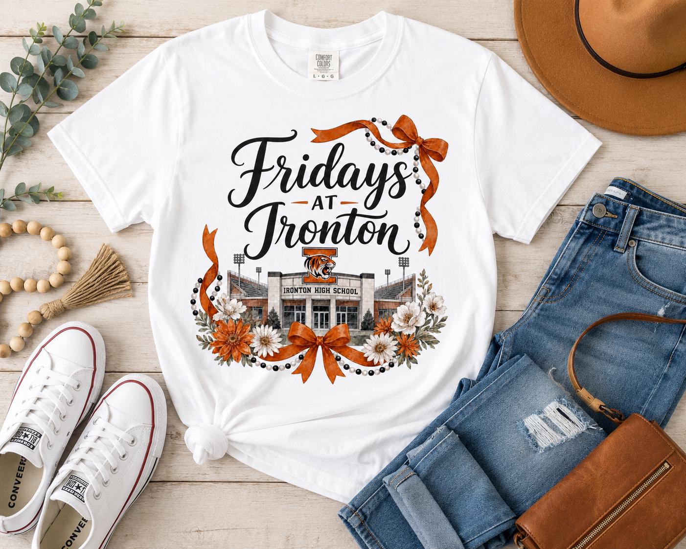 Fridays at Ironton High School Football PNG, Game Day Design (Digital Download)