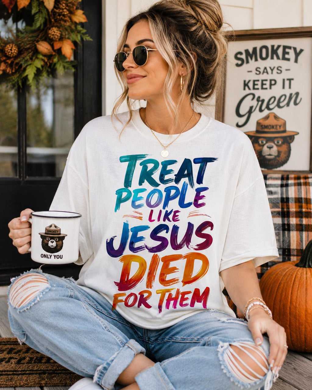 Christian PNG, Faith Shirt Design, Treat People Like Jesus Died For Them Graphic