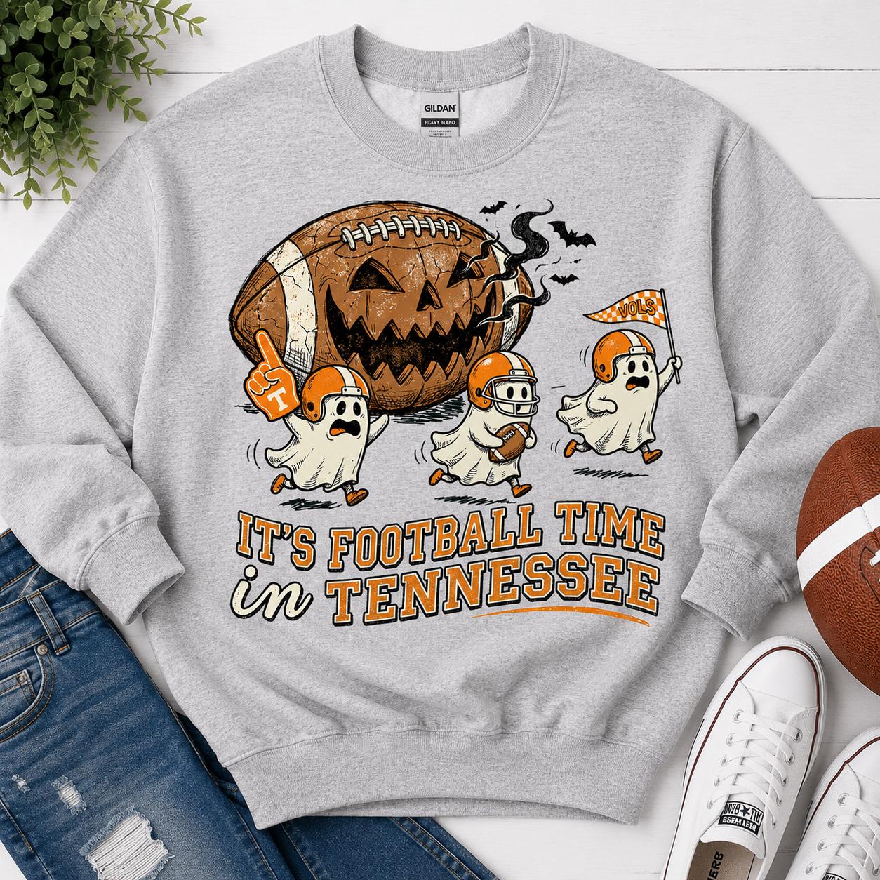 Tennessee Football Halloween PNG, Vols Ghost Spooky Game Day Sublimation Graphic (Digital Download)