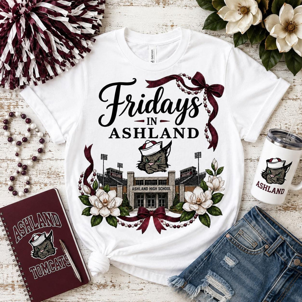 Ashland High School Tomcats Football PNG, Game Day Spirit Design (Digital Download)