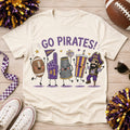 Go Pirates PNG, Pirates Football Game Day Design, Purple Gold School Spirit Sublimation, Football Fan Digital Download