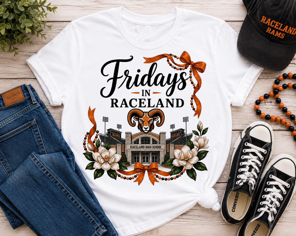 Raceland Rams Football PNG, High School Game Day Shirt Design (Digital Download)