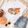 Tennessee Vols Floral State Design, Girly Game Day PNG (Digital Download)