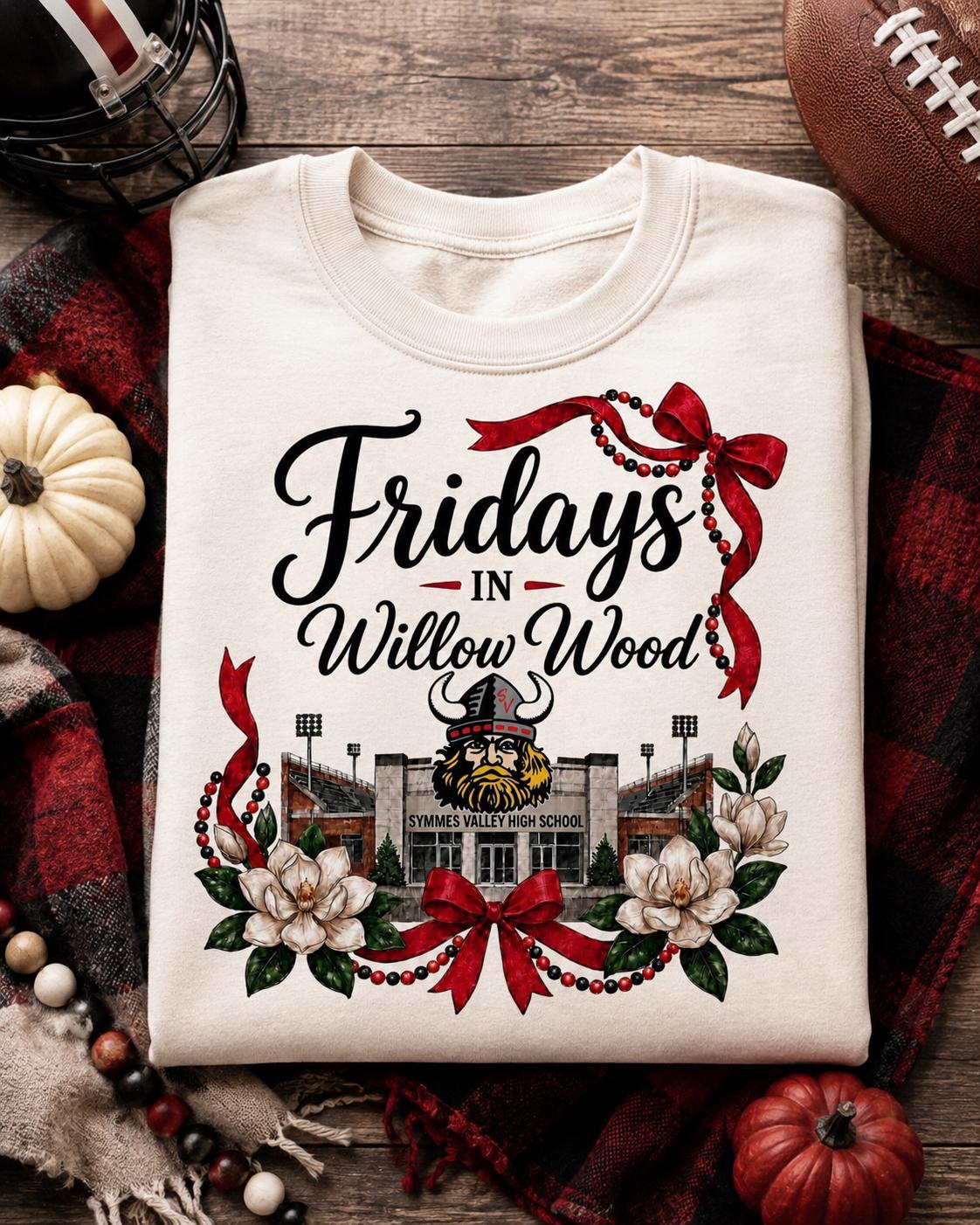 Fridays in Willow Wood PNG, Symmes Valley Vikings Football Game Day Design (Digital Download)