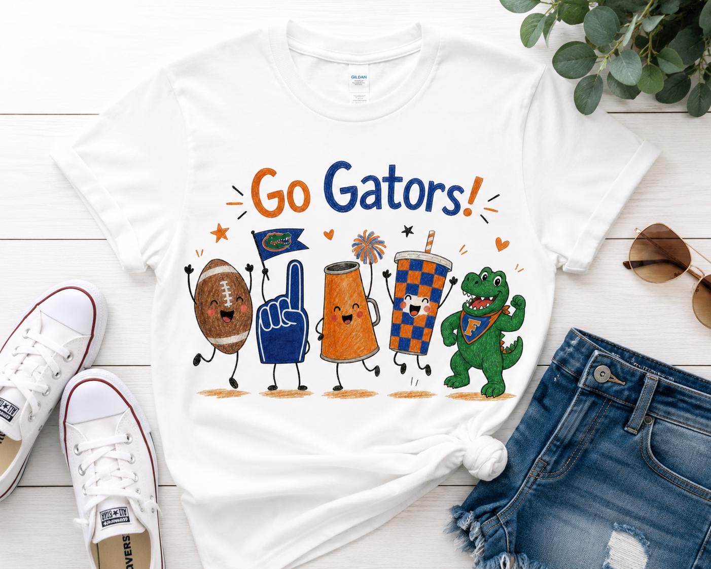 Go Gators PNG, Florida Football Mascot Game Day Design (Digital Download)