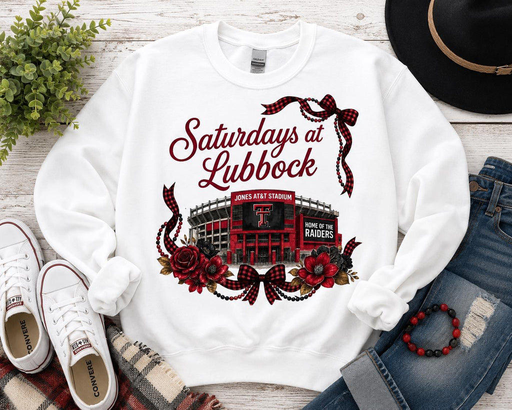 Texas Tech Saturdays at Lubbock PNG | Jones Stadium Red Raiders Football Graphic (Digital Download)