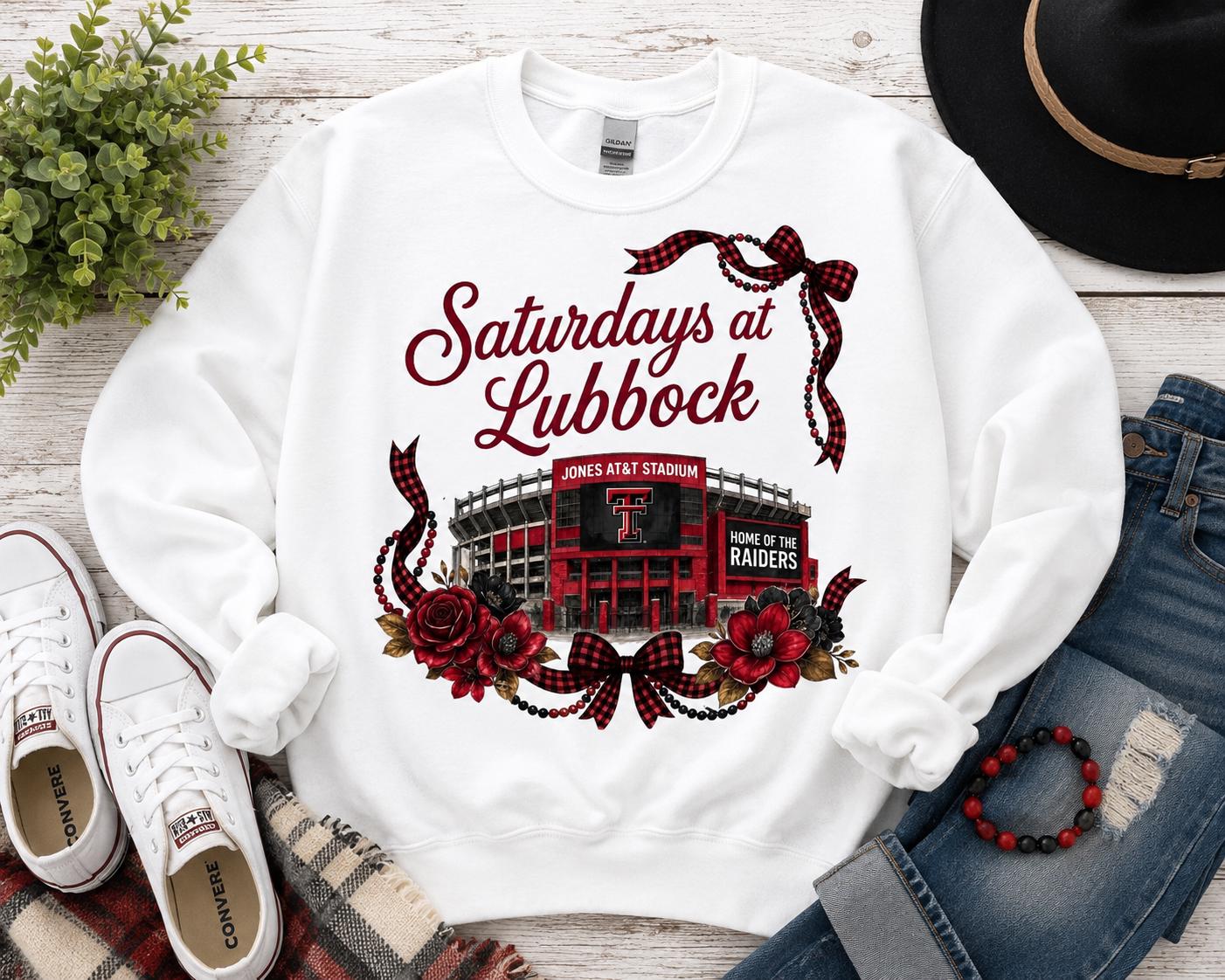 Texas Tech Saturdays at Lubbock PNG | Jones Stadium Red Raiders Football Graphic (Digital Download)