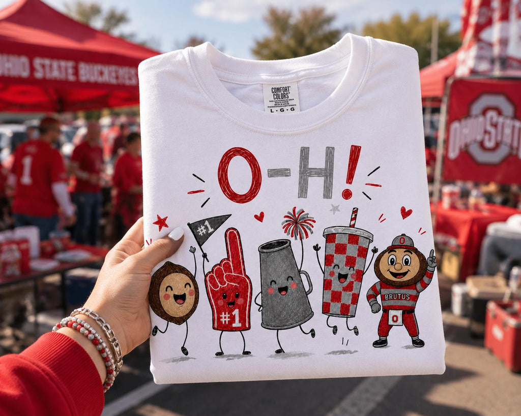 O-H PNG | Ohio Football Mascot Digital Download (Game Day Shirt Design)
