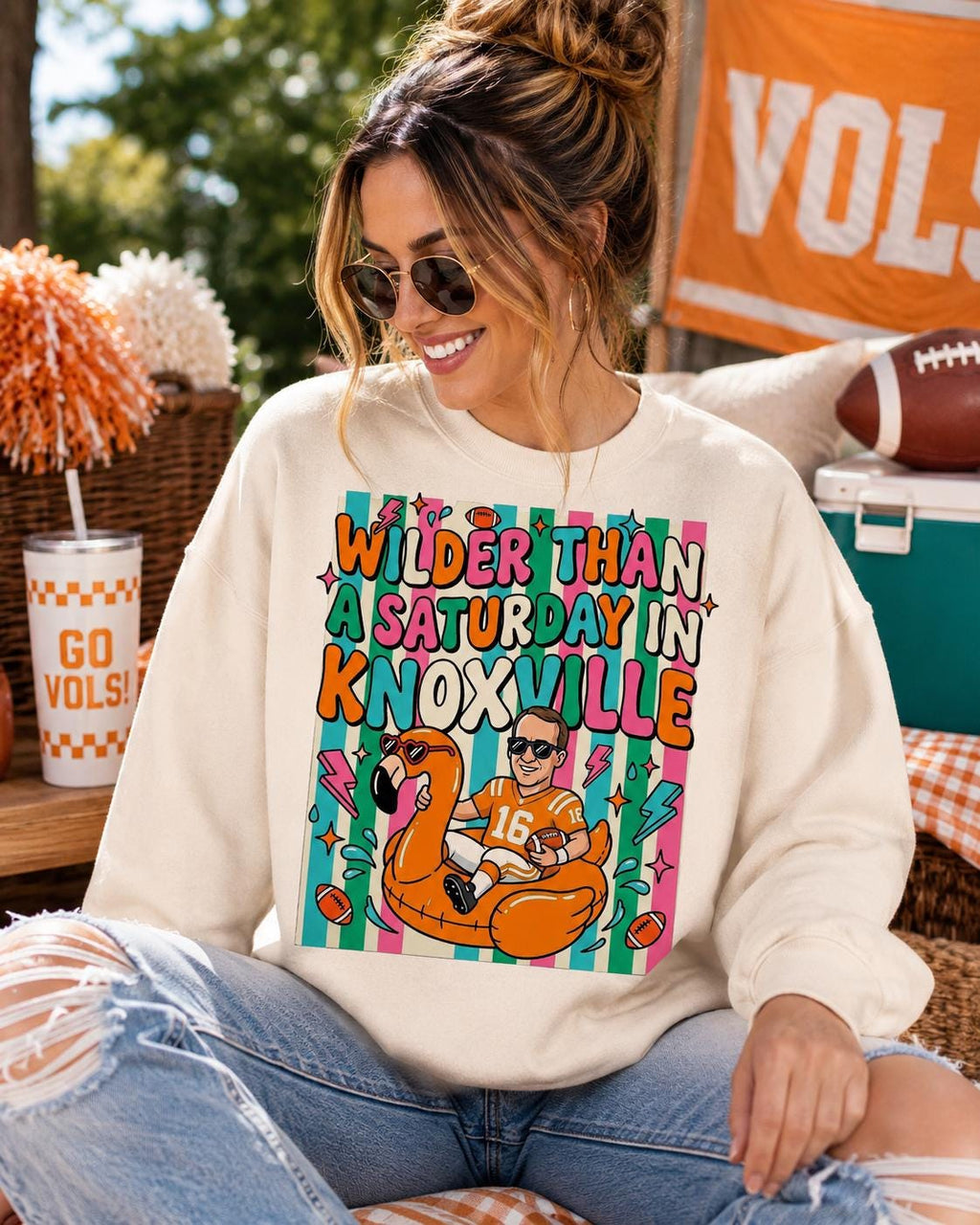 Wilder Than Saturday Knoxville Football PNG, Game Day Sublimation Design (Digital Download)