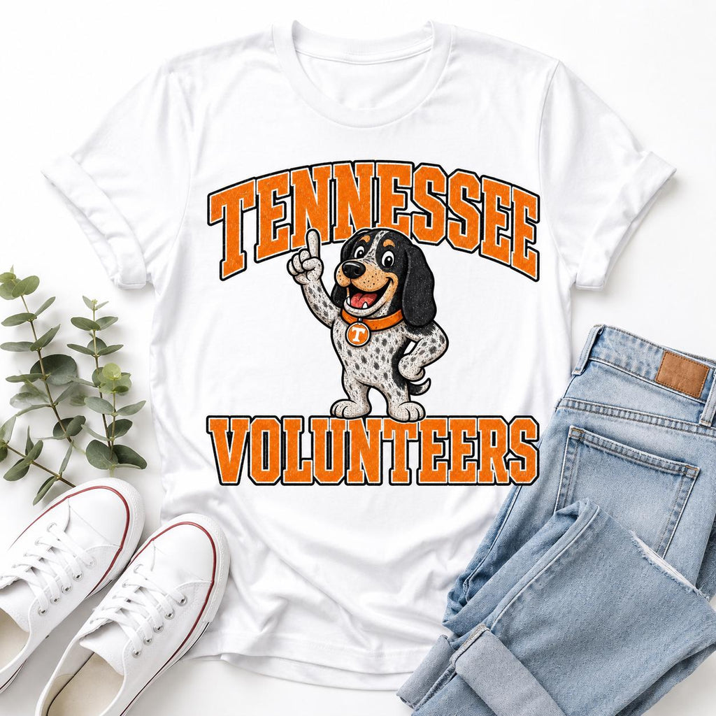 Vintage Tennessee Volunteers Football Mascot PNG, Game Day Design (Digital Download)