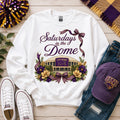 UNI Panthers Football Saturdays in the Dome PNG, Purple Gold Game Day Design (Digital Download)