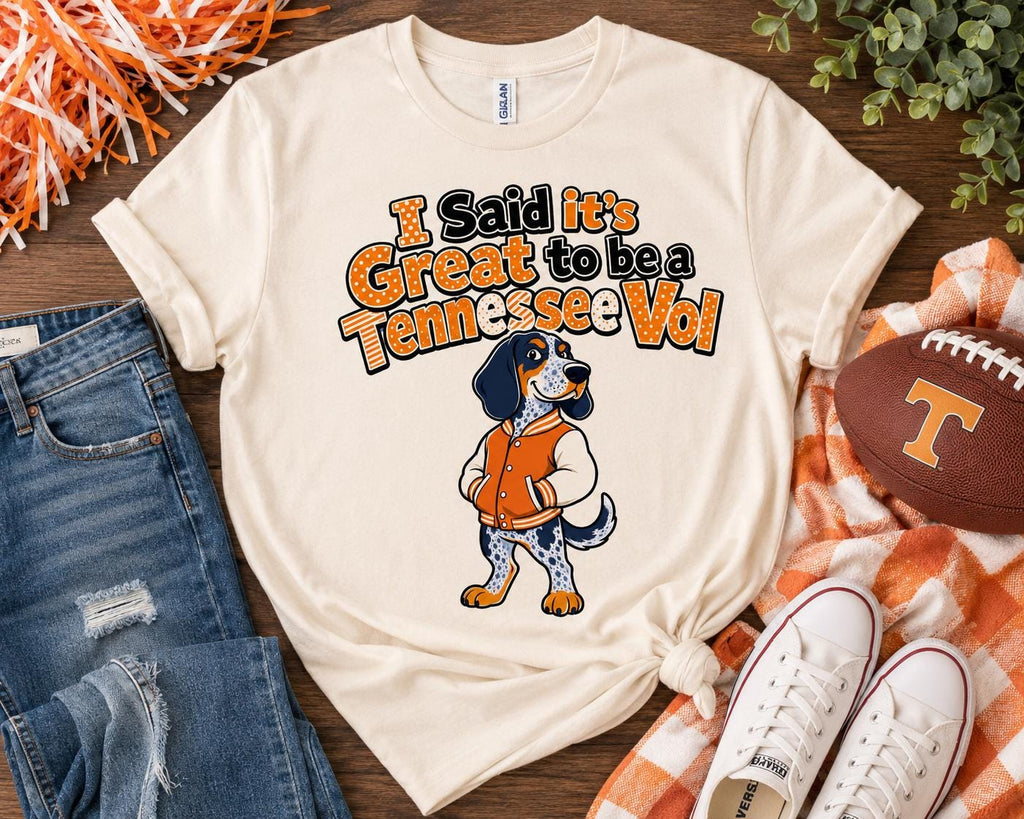 Tennessee Vol Football Dog PNG | Game Day Sublimation Design (Digital Download)