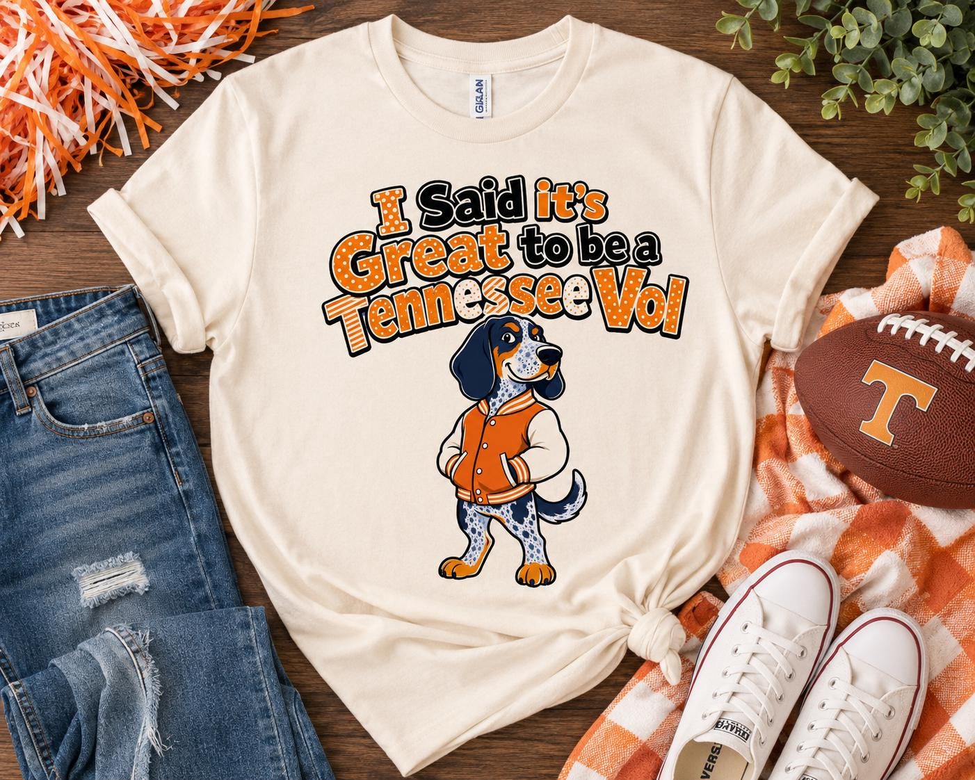 Tennessee Vol Football Dog PNG | Game Day Sublimation Design (Digital Download)