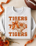 Floral Texas Tigers PNG, Vintage Collegiate Game Day Design (Digital Download)