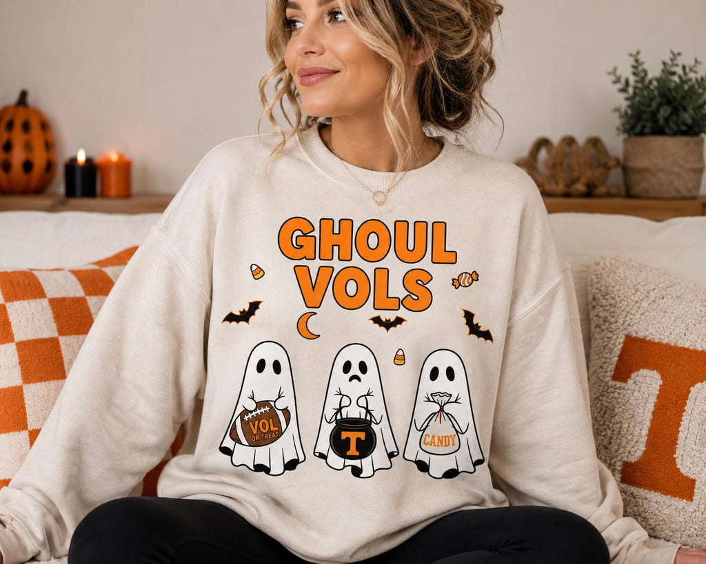 Ghoul Vols PNG, Tennessee Halloween Football Design, Ghost Game Day Shirt (Digital Download)