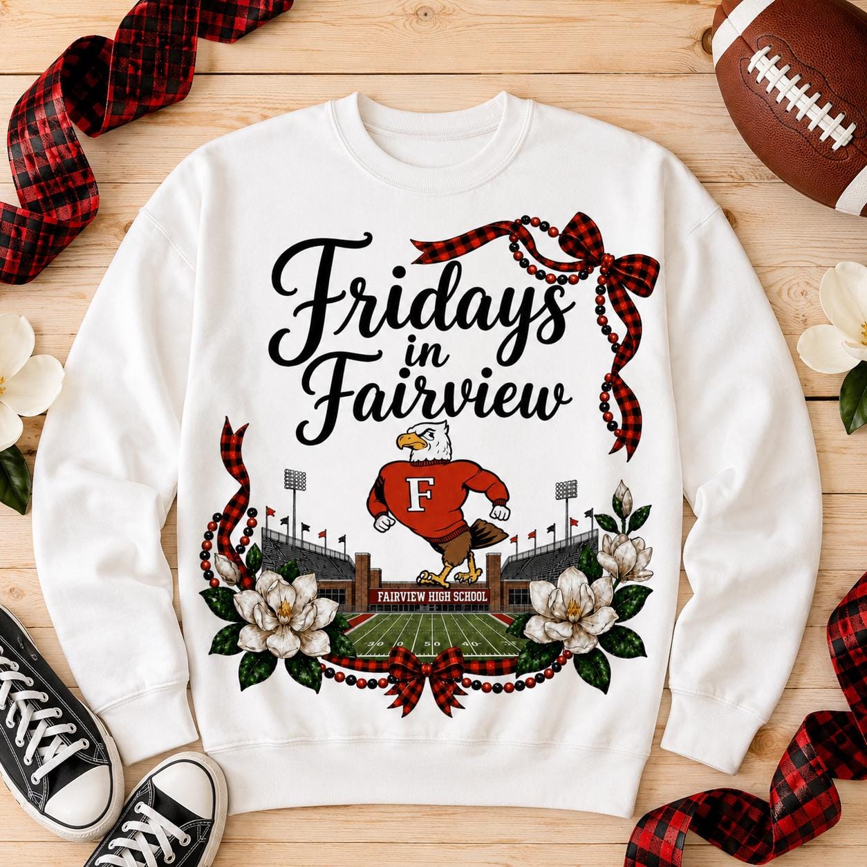 Fridays in Fairview Eagles Football PNG, School Spirit Sublimation (Digital Download)