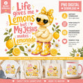 Christian Duck Lemonade PNG, Faith Summer Sublimation Design (Digital Download)