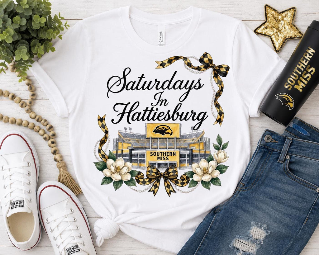 Saturdays in Hattiesburg PNG, Southern Miss Football Game Day Design (Digital Download)