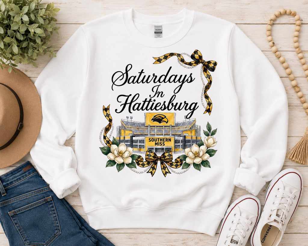 Saturdays in Hattiesburg PNG, Southern Miss Football Game Day Design (Digital Download)
