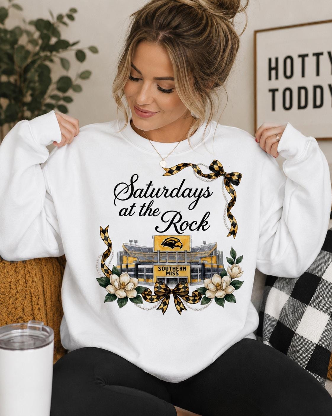 Southern Miss Saturdays at the Rock PNG, Golden Eagles Game Day Design (Digital Download)