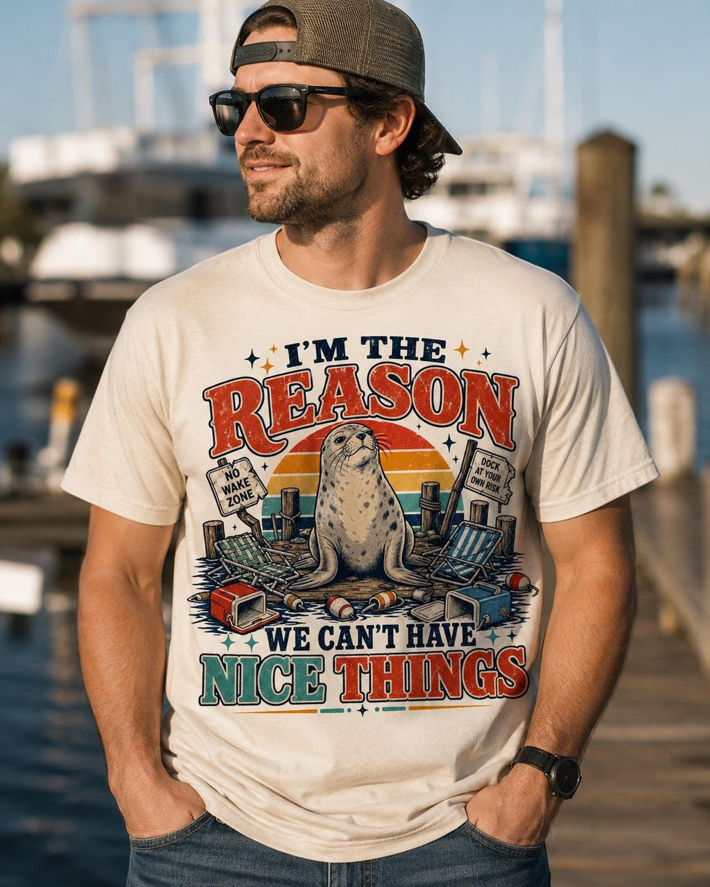 Funny Seal Shirt, Neil the Seal, Sarcastic Beach Humor (Digital Download)