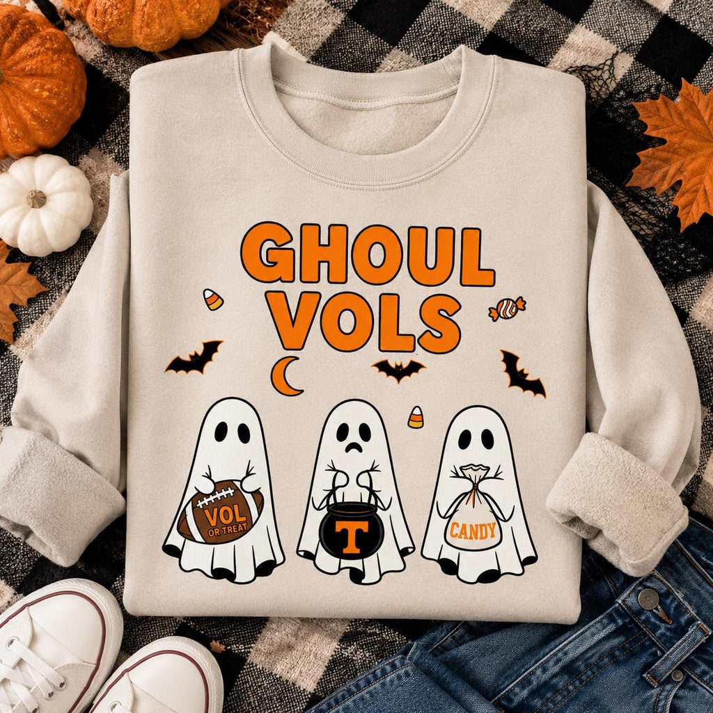 Ghoul Vols PNG, Tennessee Halloween Football Design, Ghost Game Day Shirt (Digital Download)