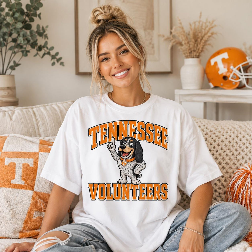 Vintage Tennessee Volunteers Football Mascot PNG, Game Day Design (Digital Download)